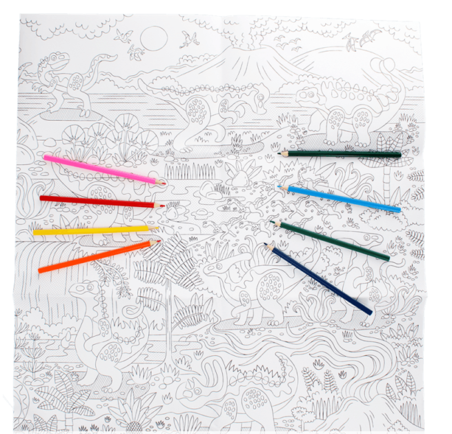 Rex London Large Colouring Poster - Baby Dinos - Image 2