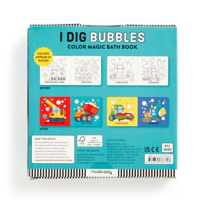 Mudpuppy Magic Bath Book - I Dig Bubbles - Image 6