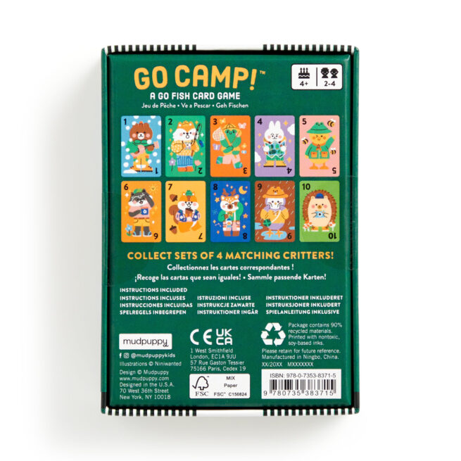 Mudpuppy Playing Cards - Go Camp! A Go Fish Card Game - Image 4