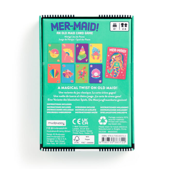 Mudpuppy Playing Cards - Mer-Maid! An Old Maid Card Game - Image 4