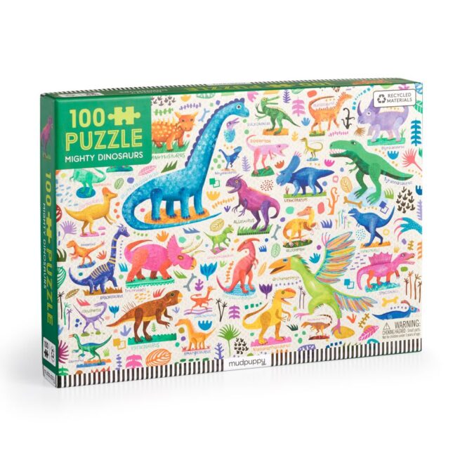 Mudpuppy 100 Pc Puzzle - Mighty Dinosaurs