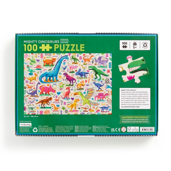 Mudpuppy 100 Pc Puzzle - Mighty Dinosaurs - Image 4