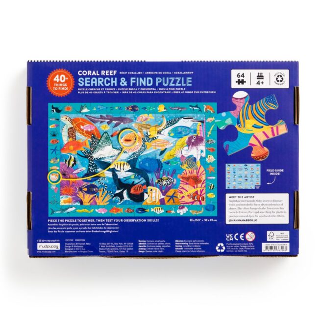 Mudpuppy 64 Pc Search & Find Puzzle - Coral Reef - Image 2