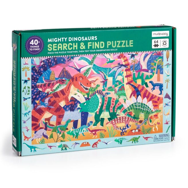 Mudpuppy 64 Pc Search & Find Puzzle - Mighty Dinosaurs