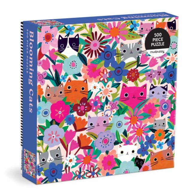 Mudpuppy 500 Pc Puzzle - Blooming Cats