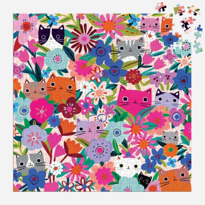 Mudpuppy 500 Pc Puzzle - Blooming Cats - Image 4