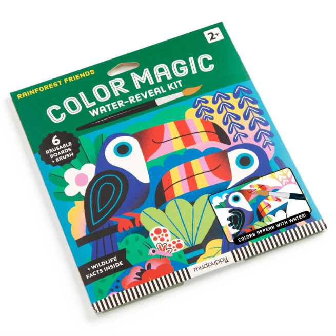 Mudpuppy Colour Magic Water Reveal Kit - Rainforest Friends - Image 2