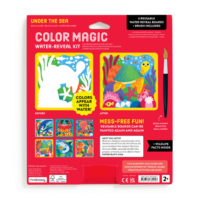 Mudpuppy Colour Magic Water Reveal Kit - Under the Sea - Image 5