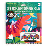 Mudpuppy Sticker Sparkle Poster Kit - Dinosaur Land