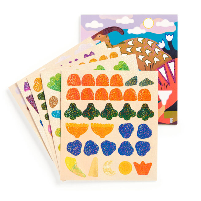Mudpuppy Sticker Sparkle Poster Kit - Dinosaur Land - Image 2