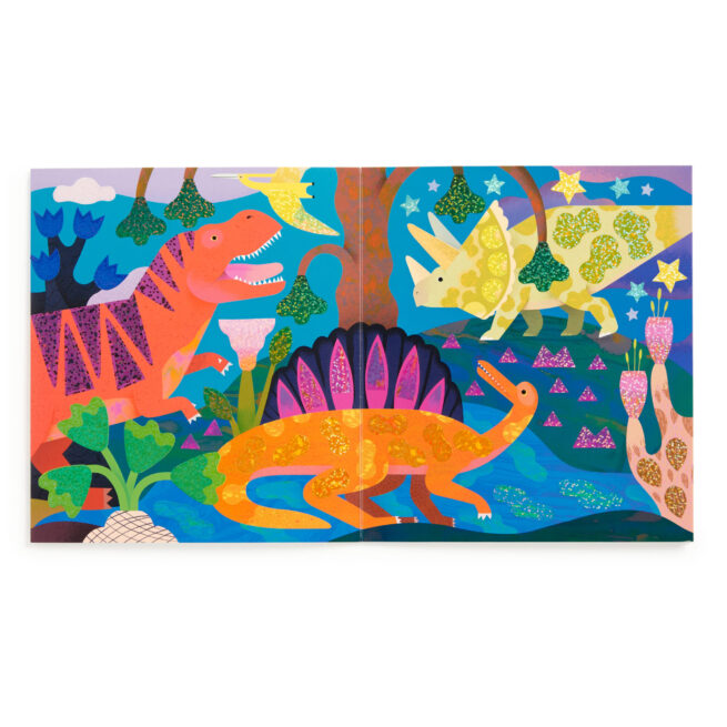 Mudpuppy Sticker Sparkle Poster Kit - Dinosaur Land - Image 4