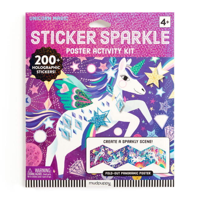 Mudpuppy Sticker Sparkle Poster Kit - Unicorn Magic