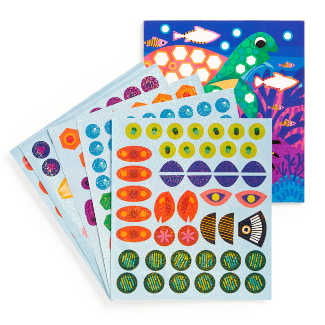 Mudpuppy Sticker Sparkle Poster Kit - Ocean Life - Image 2