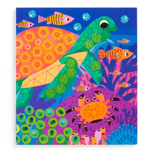 Mudpuppy Sticker Sparkle Poster Kit - Ocean Life - Image 4