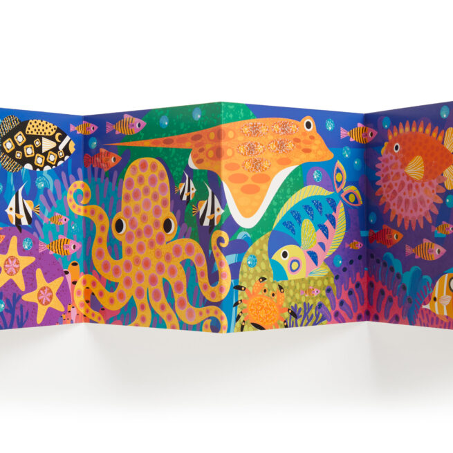 Mudpuppy Sticker Sparkle Poster Kit - Ocean Life - Image 3