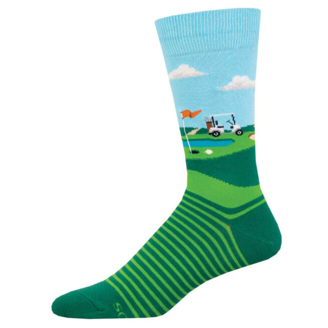 Socksmith Mens Socks - Fore Putt Green