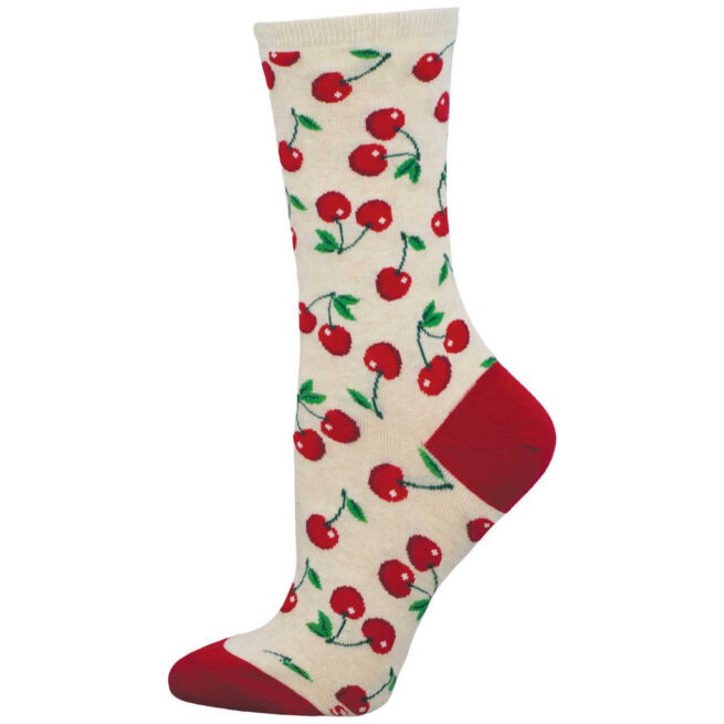 Socksmith Ladies Socks - Absolute Cherry Ivory