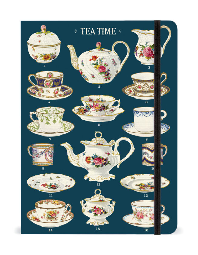 Cavallini Notebook Large -Tea Time - Image 2