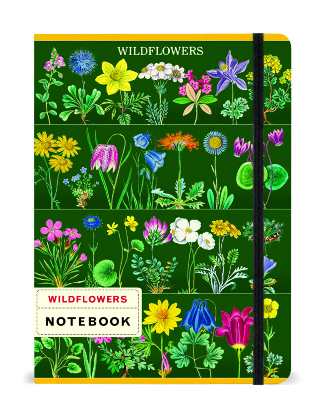 Cavallini Notebook Large - Wildflowers 2