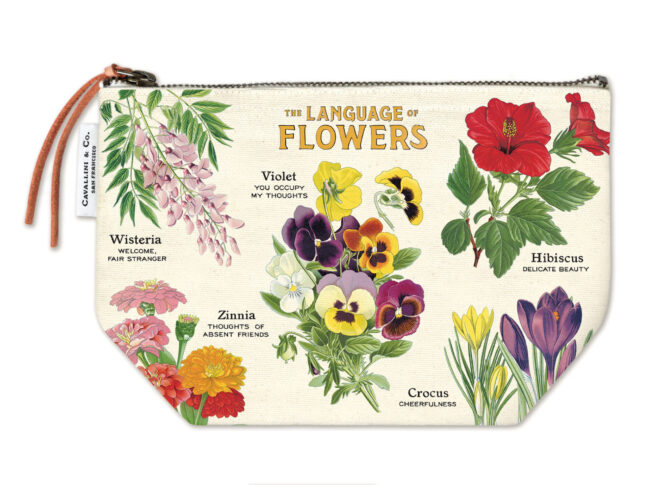 Cavallini Pouch - Language of Flowers