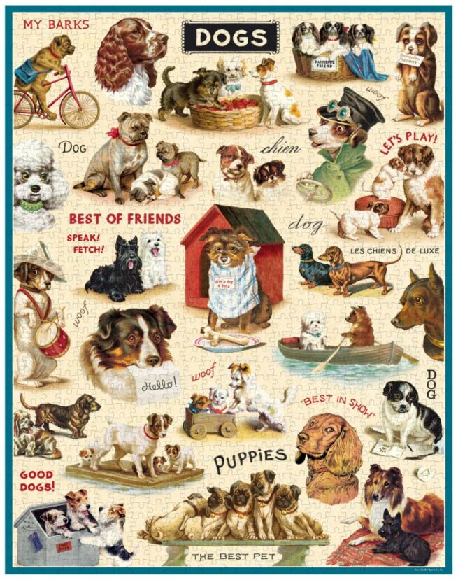 Cavallini - 1000 Pc Puzzle Vintage Dogs - Image 2