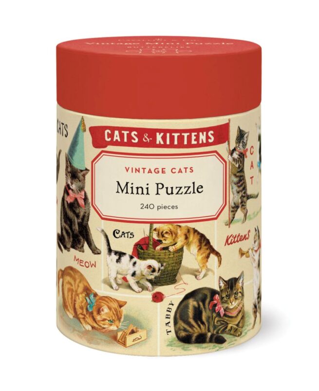 Cavallini - 240 Pc Mini Puzzle Vintage Cats