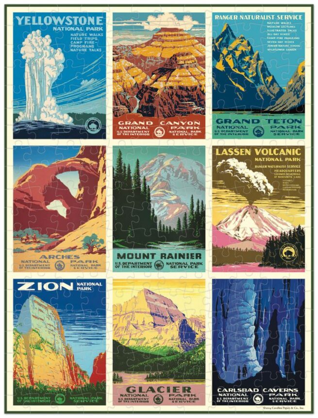Cavallini - 240 Pc Mini Puzzle National Parks - Image 3