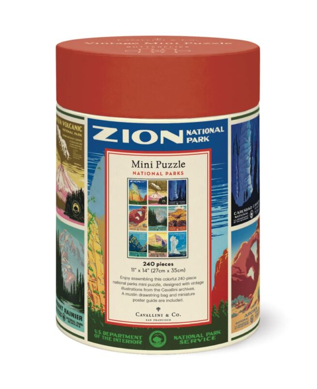 Cavallini - 240 Pc Mini Puzzle National Parks - Image 2