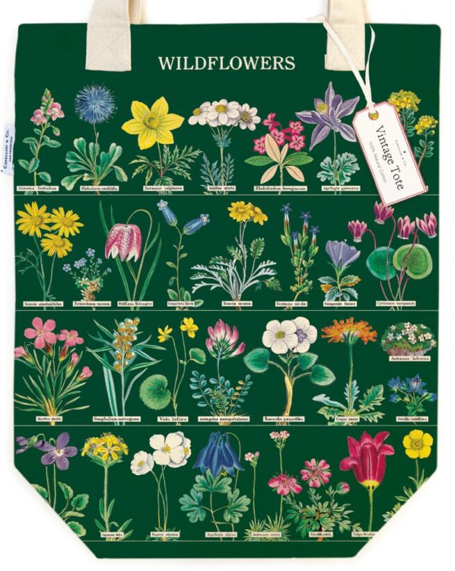 Cavallini Tote Bag - Wildflowers 2 - Image 2