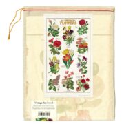 Cavallini Tea Towel -  Language of Flowers - Image 3