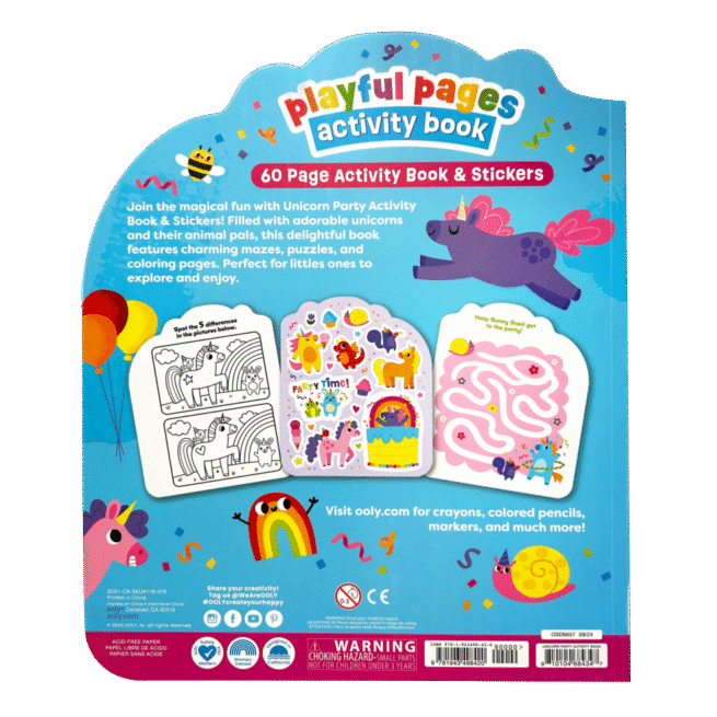 Ooly Playful Pages Activity Book – Unicorn Party! - Image 5
