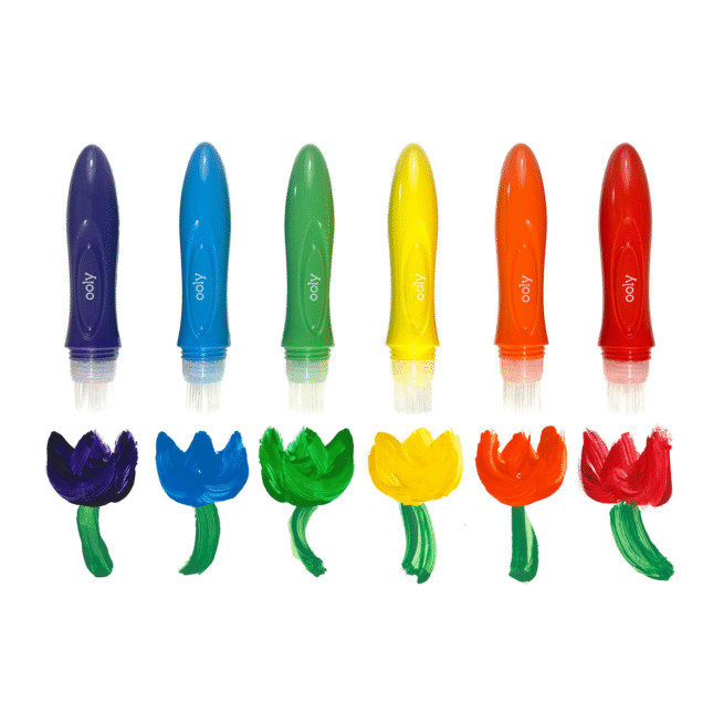 Ooly Paint – Squeezy Poster Paint Brushes/6 - Image 5