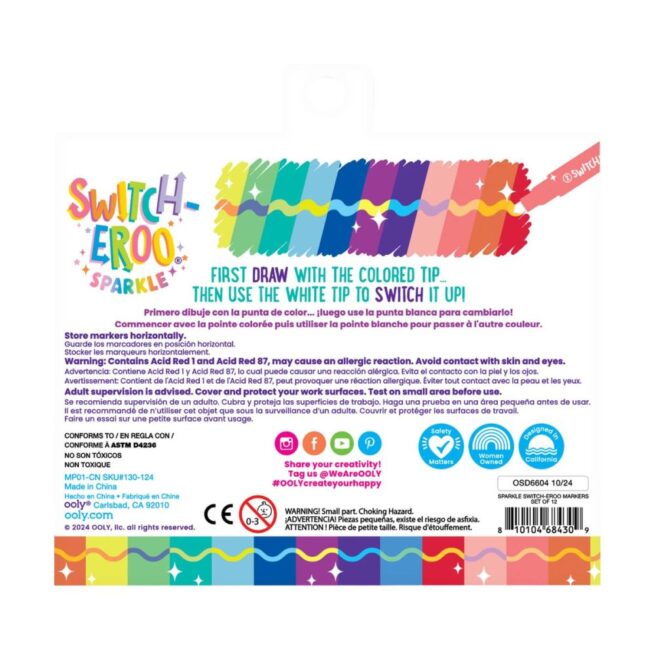 Ooly Markers – Switcheroo Sparkle Markers/12 - Image 2