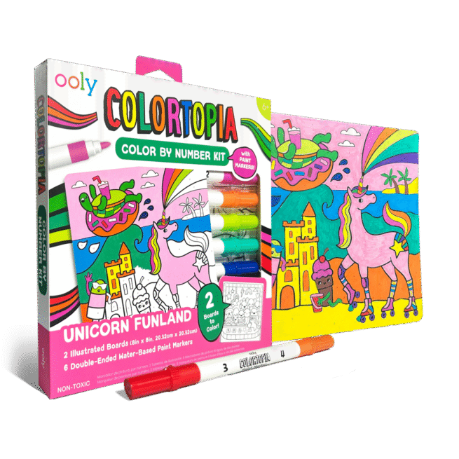 Ooly Paper Activities - Colortopia Colour Kit Unicorn Funland
