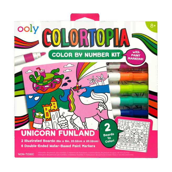 Ooly Paper Activities - Colortopia Colour Kit Unicorn Funland - Image 2