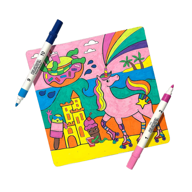 Ooly Paper Activities - Colortopia Colour Kit Unicorn Funland - Image 3