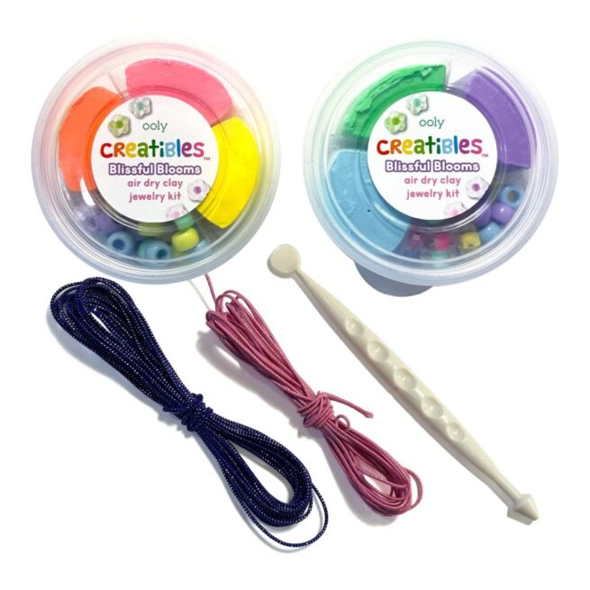 Ooly Creatibles Air Dry Clay Jewellery Kit - Blissful Blooms - Image 4