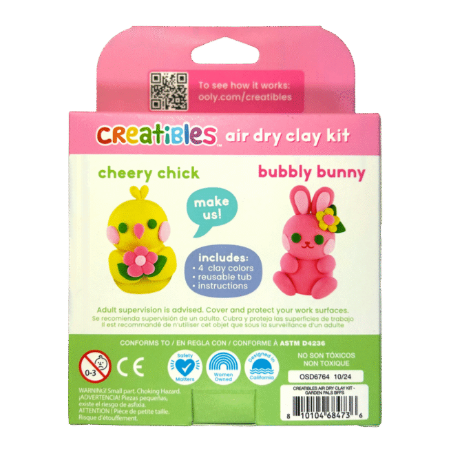Ooly Creatibles Air Dry Clay Kit - Garden Pals - Image 2