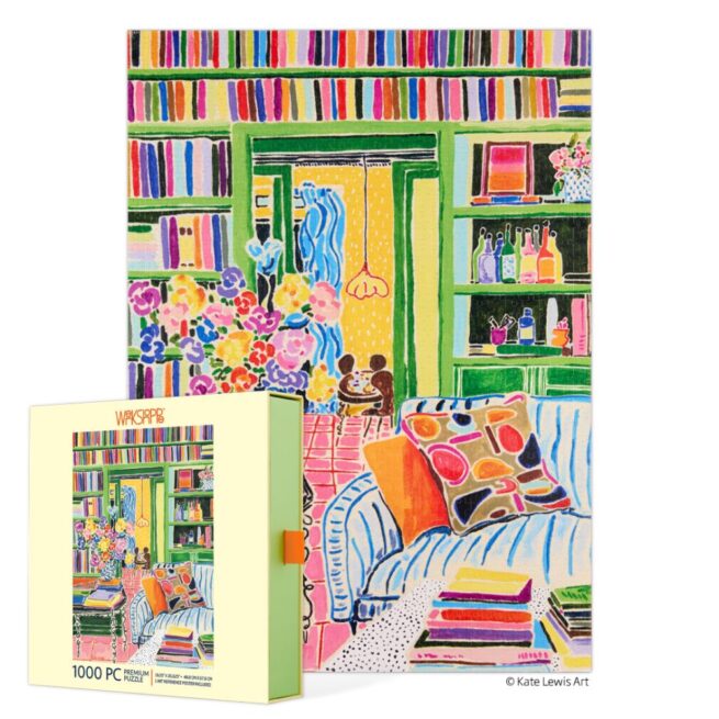 WerkShoppe 1000Pc Puzzle - Books & Bouquet