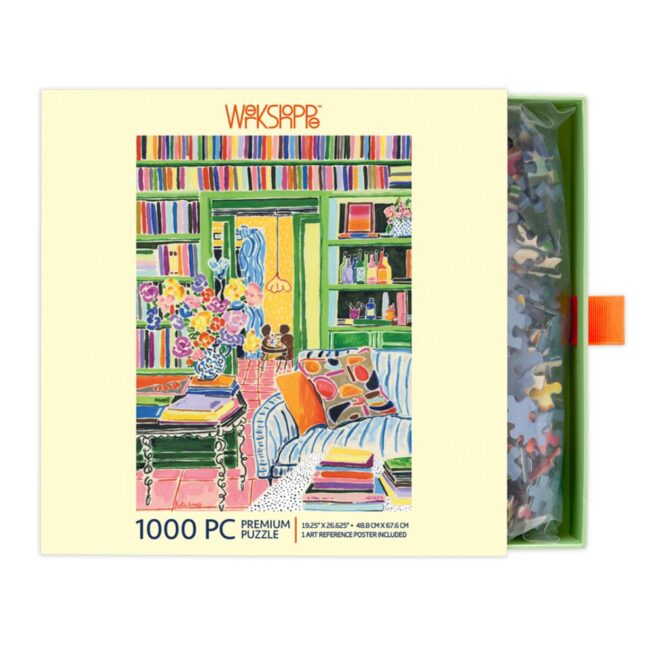 WerkShoppe 1000Pc Puzzle - Books & Bouquet - Image 4