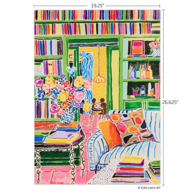 WerkShoppe 1000Pc Puzzle - Books & Bouquet - Image 2