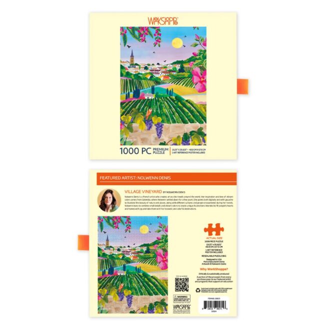 WerkShoppe 1000Pc Puzzle - Village Vineyard - Image 3
