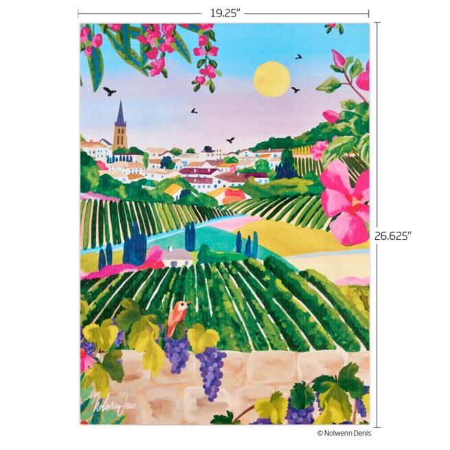 WerkShoppe 1000Pc Puzzle - Village Vineyard - Image 5