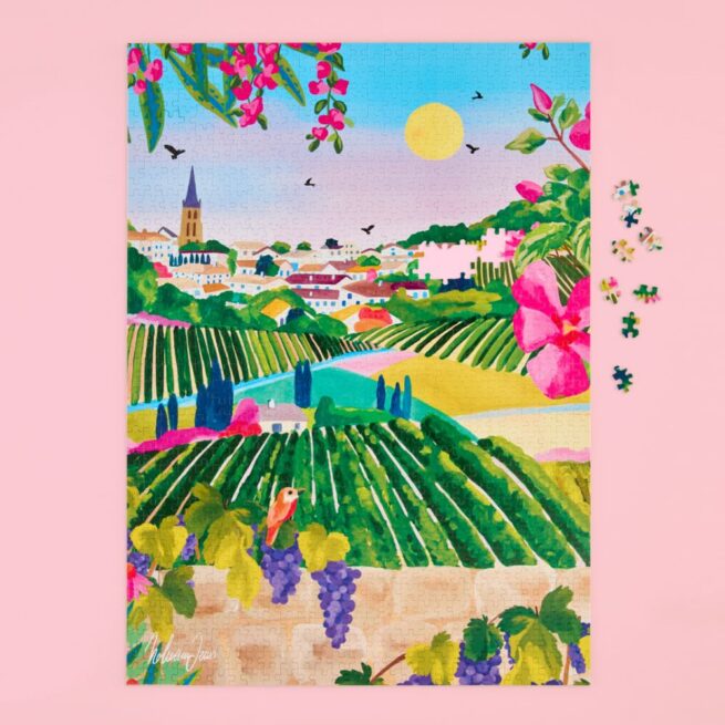 WerkShoppe 1000Pc Puzzle - Village Vineyard - Image 4