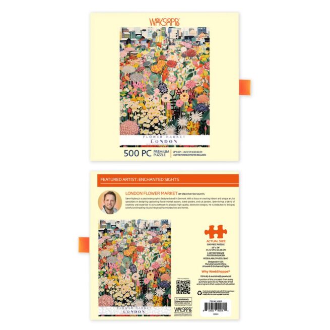 WerkShoppe 500 Pc Puzzle – London Flower Market - Image 3