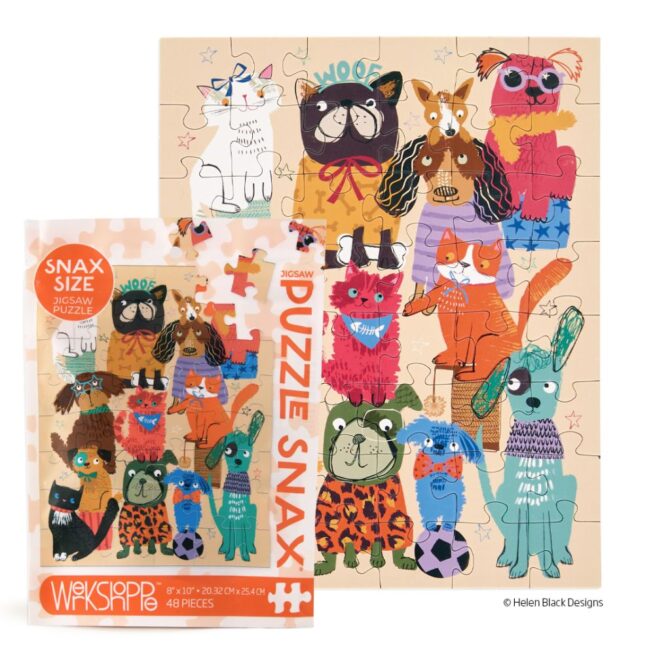WerkShoppe Snax 48 Pc Puzzle – Fur Babies