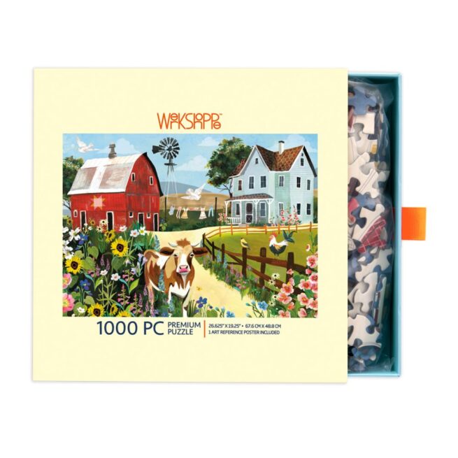 WerkShoppe 1000Pc Puzzle - Wildflower Farm - Image 3