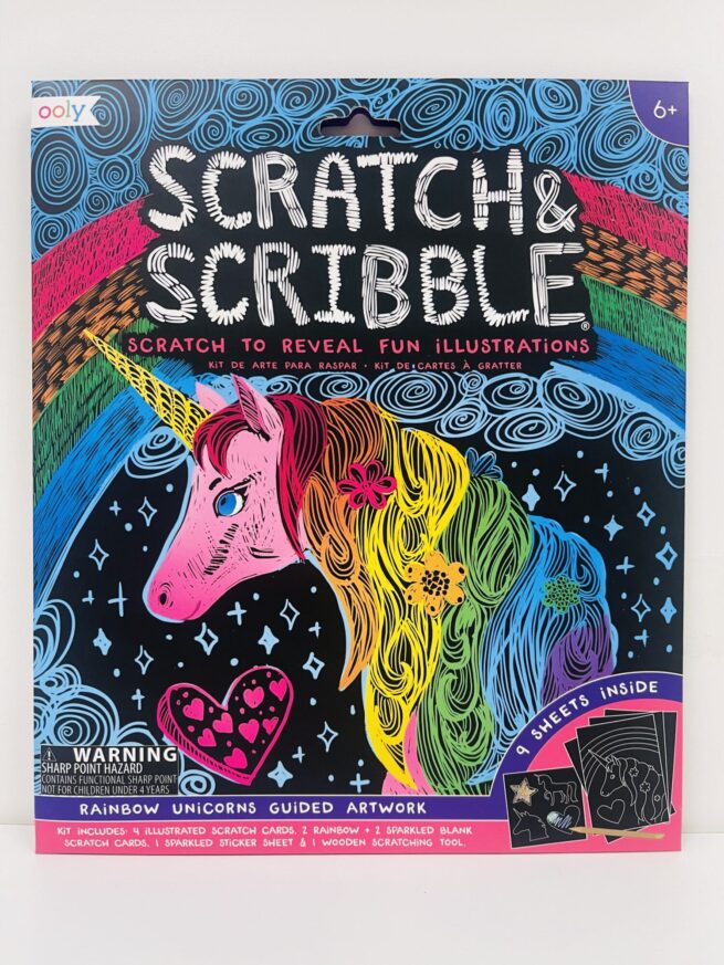 Ooly - Scratch & Scribble Kit Unicorns